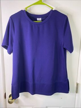 Xieerduo Crewneck Short-Sleeve Top Navy Size
  Large.